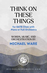 Think on These Things SATB choral sheet music cover